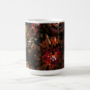 Dunkler Garten Herbstliche Blütenpracht Blumen Fal Kaffeetasse