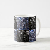 Dunkler geometrischer Becher" Kaffeetasse (VorderseiteRechts)