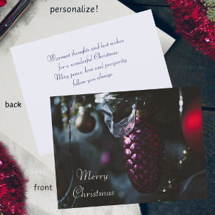 Dunkler Glamour Frohe Weihnachten