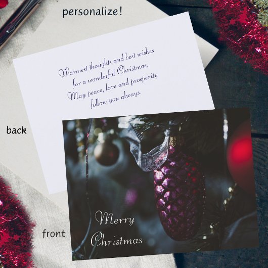 Dunkler Glamour Frohe Weihnachten