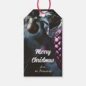 Dunkler Glamour Weihnachtsschmuck Geschenkanhänger (Vorderseite)