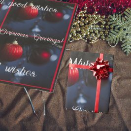 Dunkler Glamour Weihnachtsschmuck Geschenkpapier