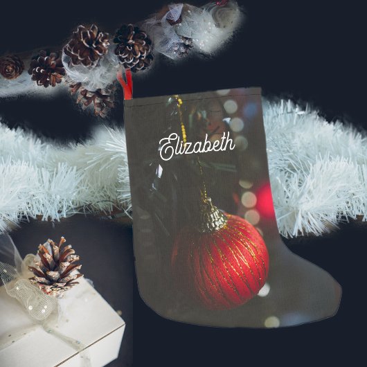 Dunkler Glamour Weihnachtsschmuck Kleiner Weihnachtsstrumpf