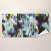 Dunkler glitzernder Hintergrund, Abbildung. Schwar Badehandtuch (Badehandtuch)