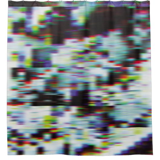 Dunkler glitzernder Hintergrund, Abbildung. Schwar Duschvorhang (Vorderseite)