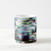 Dunkler glitzernder Hintergrund, Abbildung. Schwar Kaffeetasse (Mittel)