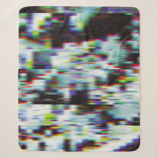 Dunkler glitzernder Hintergrund, Abbildung. Schwar Sherpadecke (Vorderseite)
