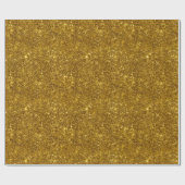 Dunkler GoldGlitzer-metallischer ScheinShine Geschenkpapier (Flach)
