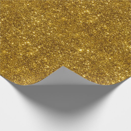 Dunkler GoldGlitzer-metallischer ScheinShine Geschenkpapier (Ecke)