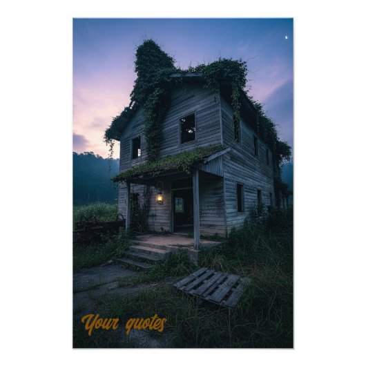 Dunkler gotischer Twilight-Horror Fotodruck (Vorne)