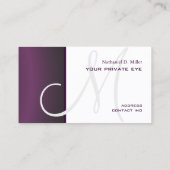 Dunkler Gradient Lila/DIY Visitenkarte (Rückseite)