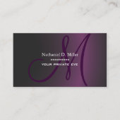 Dunkler Gradient Lila/DIY Visitenkarte (Vorderseite)