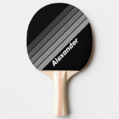 Dunkler Gradient Regenbogen mit Namen Tischtennis Schläger (Vorderseite)