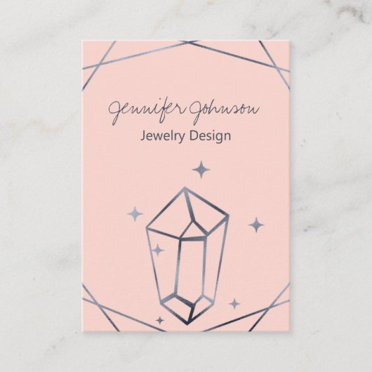 Dunkler grauer Foil Visitenkarte (Vorderseite)