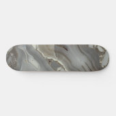 Dunkler grauer Marmor mit goldener Ader Skateboard (Horizontal)