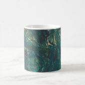 Dunkler grüner Marmor: Luxuriöse Textur. Kaffeetasse (Mittel)