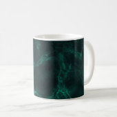 Dunkler grüner Marmor, nahtlose Textur. Kaffeetasse (VorderseiteRechts)