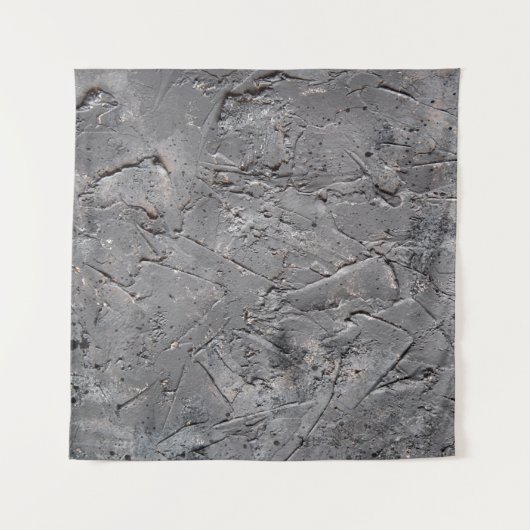 Dunkler Grunge texturierter Hintergrund, Kreideste Wandteppich (Vorderseite)