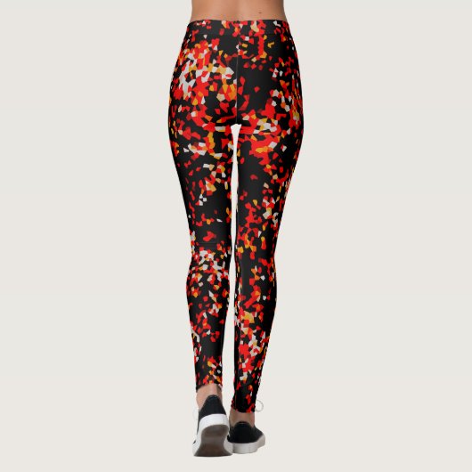Dunkler Herbst Confetti Leggings (Rückseite)