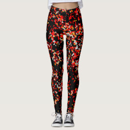 Dunkler Herbst Confetti Leggings
