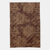 Dunkler HerbstDamast Geschirrtuch (Vertikal)