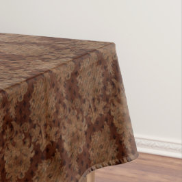 Dunkler HerbstDamast Tischdecke