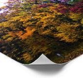 Dunkler Herbstwald Poster (Ecke)