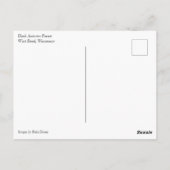 Dunkler Herbstwald Postkarte (Rückseite)