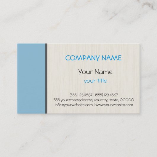 Dunkler Himmel Blau beruflich elegant modern Visitenkarte (Vorderseite)