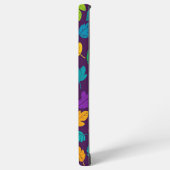 Dunkler Hintergrund des hellen, mehrfarbigen Leaf- Samsung Galaxy Hülle (Linke Seite)