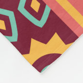 Dunkler Hintergrund: ethnische Azteken nahtlos Fleecedecke (Ecke)