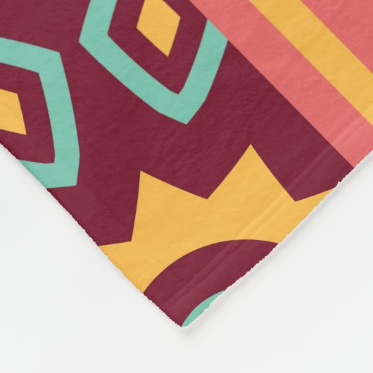 Dunkler Hintergrund: ethnische Azteken nahtlos Fleecedecke (Ecke)