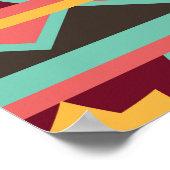 Dunkler Hintergrund: ethnische Azteken nahtlos Poster (Ecke)