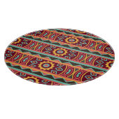 Dunkler Hintergrund: ethnische Azteken nahtlos Schneidebrett (Ecke)