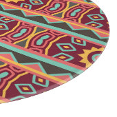 Dunkler Hintergrund: ethnische Azteken nahtlos Schneidebrett (Ecke)