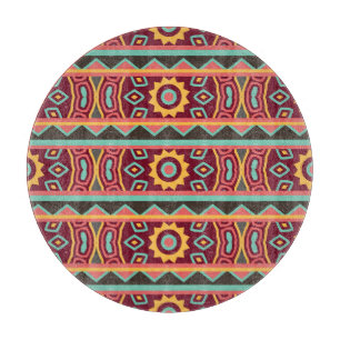 Dunkler Hintergrund: ethnische Azteken nahtlos Schneidebrett