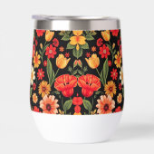 Dunkler Hintergrund farbenfrohe wilde Blume (Rechts)