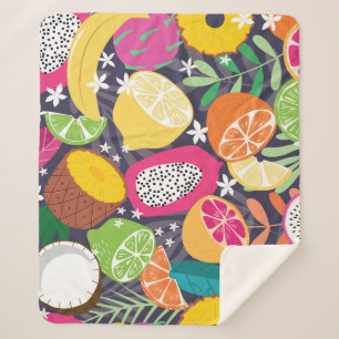 Dunkler Hintergrund für exotische tropische Frücht Sherpadecke