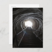 Dunkler Höhlentunnel Postkarte (Vorne/Hinten)