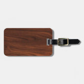 Dunkler hölzerner Blick Browns Gepäckanhänger (Vorderseite horizontal)