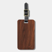 Dunkler hölzerner Blick Browns Gepäckanhänger (Vorderseite vertikal)