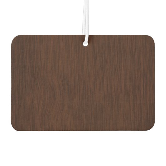 Dunkler Holzkörner-Look Hintergrund Autolufterfrischer (Rückseite)