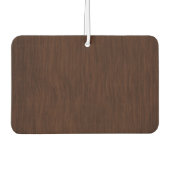 Dunkler Holzkörner-Look Hintergrund Autolufterfrischer (Vorderseite)