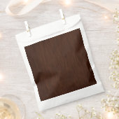 Dunkler Holzkörner-Look Hintergrund Geschenktütchen (Ausgeschnitten)