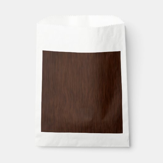 Dunkler Holzkörner-Look Hintergrund Geschenktütchen (Vorderseite)