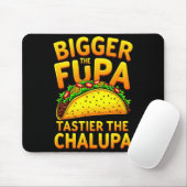 Dunkler Humor mexikanischer Taco, je größer der Fu Mousepad (Mit Mouse)