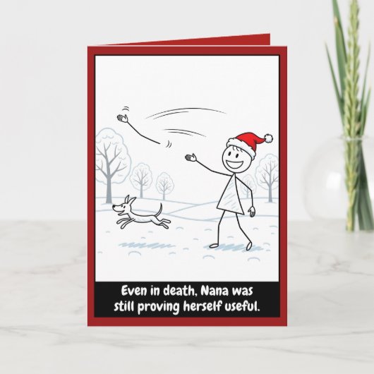 Dunkler Humor Weihnachten Karte (Vorderseite)