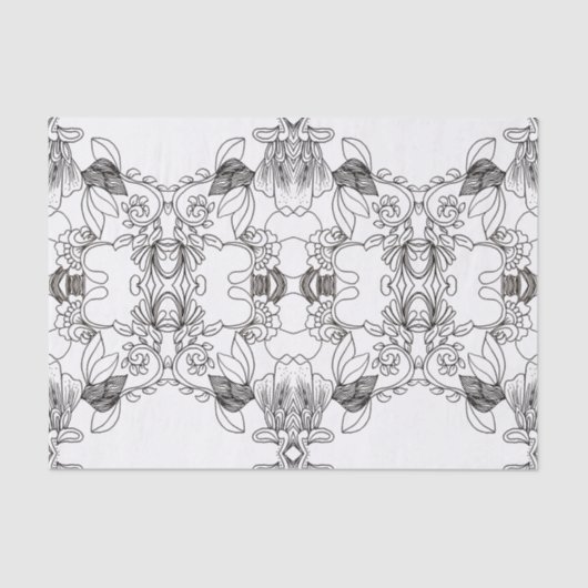 Dunkler Inkblot Western Dream Saddle Leder Seidenpapier (Vorderseite)