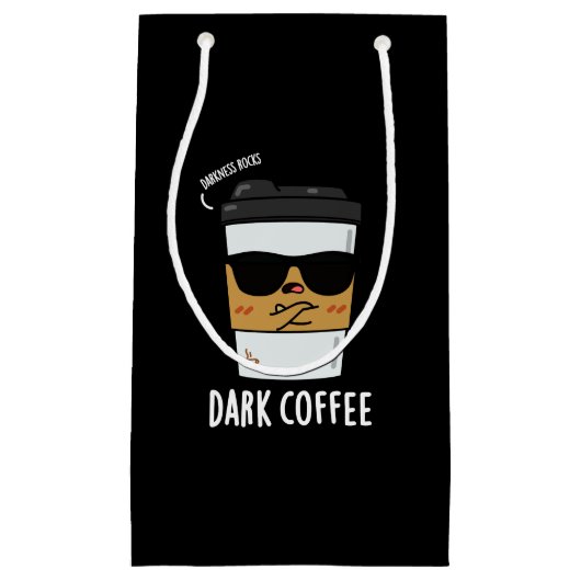 Dunkler Kaffee Funny Food Pub Dark BG Kleine Geschenktüte (Vorderseite)
