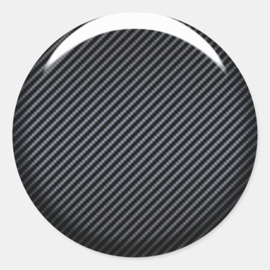 Dunkler Kohlenstoff-Fan-Aufkleber Runder Aufkleber (Vorderseite)